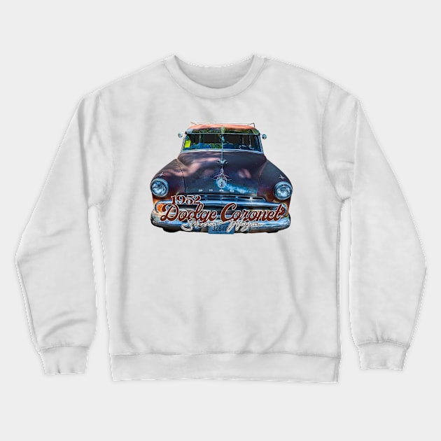 1952 Dodge Coronet Sierra Wagon Crewneck Sweatshirt by Gestalt Imagery